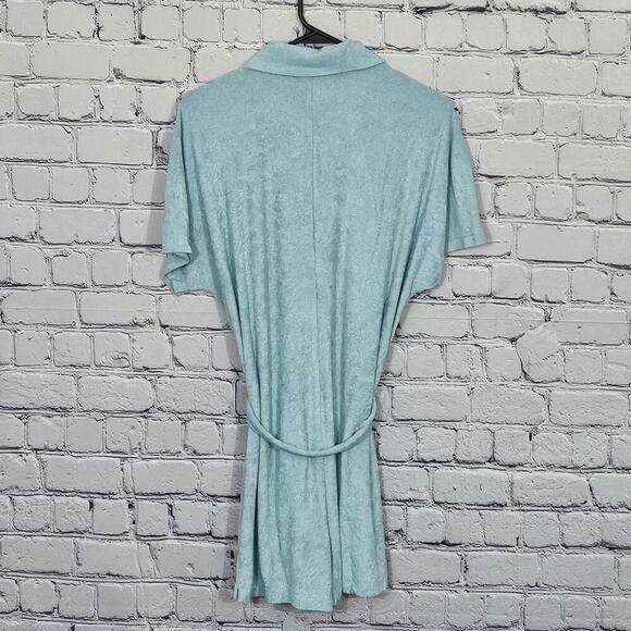 2/$30 Andie Terry Button-Up Romper Cablu Color Size S | Soft & Stylish Cover-Up - Picture 2 of 5